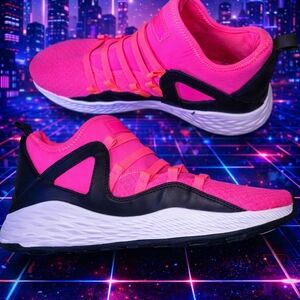 Stylish Pink and Black Women's Jordans Sneakers